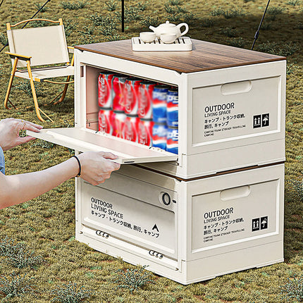 Camping Storage Box Folding Organizer Outdoor Container Crate Portable Travel