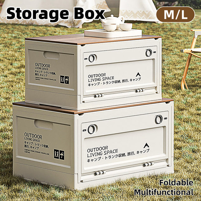 Camping Storage Box Folding Organizer Outdoor Container Crate Portable Travel