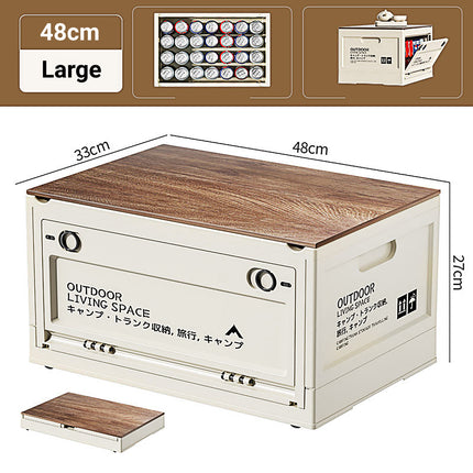 Camping Storage Box Folding Organizer Outdoor Container Crate Portable Travel