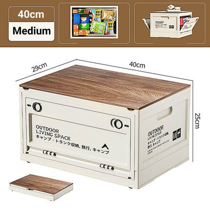 Camping Storage Box Folding Organizer Outdoor Container Crate Portable Travel