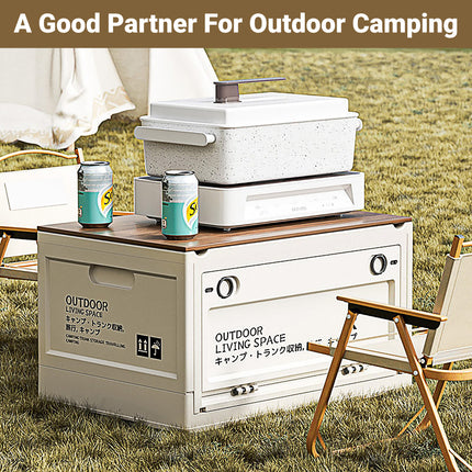 Camping Storage Box Folding Organizer Outdoor Container Crate Portable Travel