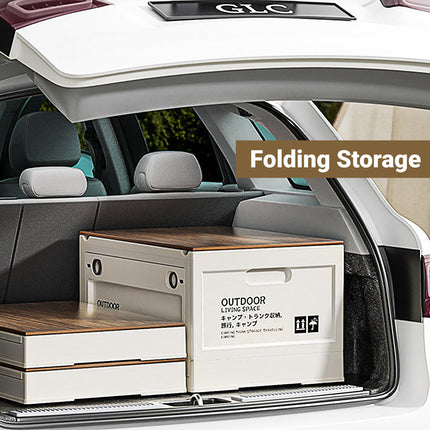 Camping Storage Box Folding Organizer Outdoor Container Crate Portable Travel