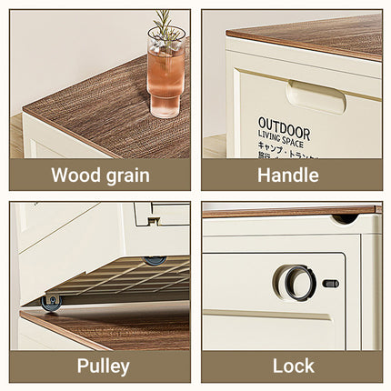 Camping Storage Box Folding Organizer Outdoor Container Crate Portable Travel