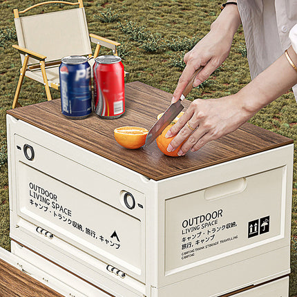 Camping Storage Box Folding Organizer Outdoor Container Crate Portable Travel