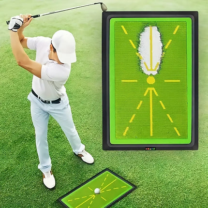 Golf Training Mat for Swing Detection Batting Divot Golf Hitting Practice Mat