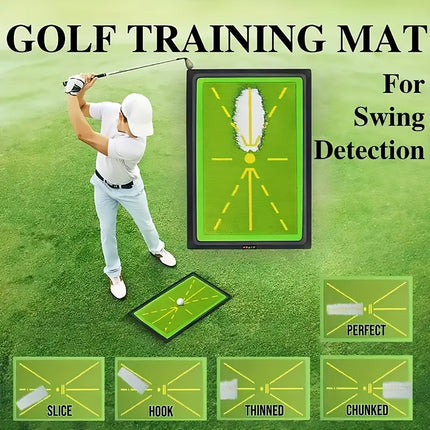 Golf Training Mat for Swing Detection Batting Divot Golf Hitting Practice Mat