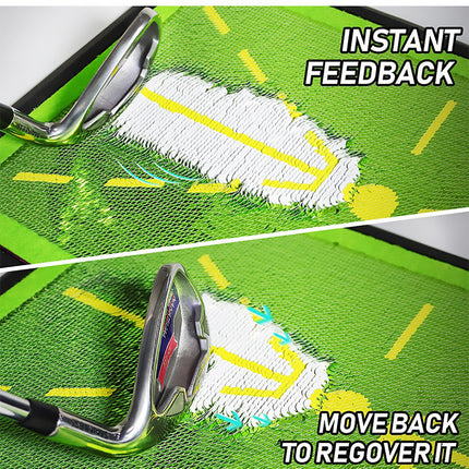 Golf Training Mat for Swing Detection Batting Divot Golf Hitting Practice Mat