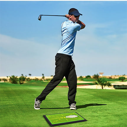 Golf Training Mat for Swing Detection Batting Divot Golf Hitting Practice Mat