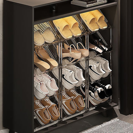 6 Tier Shoe Rack Stackable Sturdy for Home Entryway Hallway Space Saving Storage