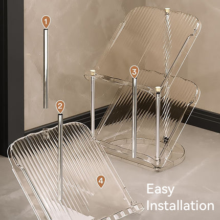 6 Tier Shoe Rack Stackable Sturdy for Home Entryway Hallway Space Saving Storage