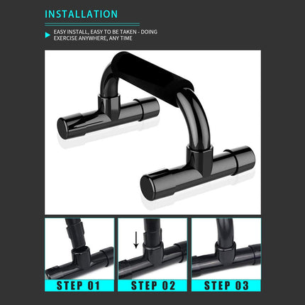 Home Sponge Foam Push Up Bars H-shaped Trainer Men Women Home Fitness Equipment