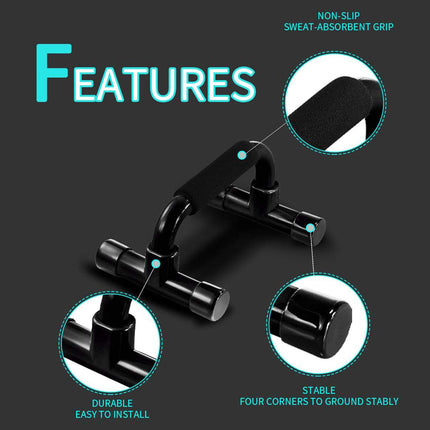 Home Sponge Foam Push Up Bars H-shaped Trainer Men Women Home Fitness Equipment