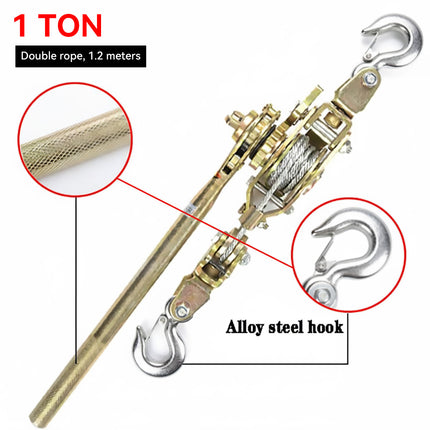 1T Multi Functional Ratchet Puller 1.2M Carbon Steel for Truck Cargo Securing