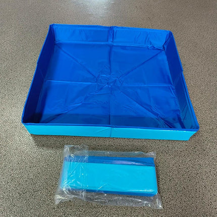 Folding Square Sand Table Portable Play Tray for Indoor Outdoor Use with Beach Toys