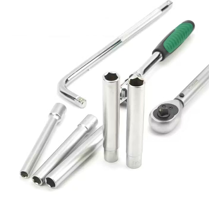 5PCS Socket Extension Bar Set 6Size Durable for Ratchet Wrench Tool Set Silver