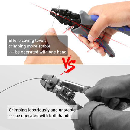 Crimping Fishing Pliers Steel Wire Cutting Scissors Kit Fishing Crimper Pliers