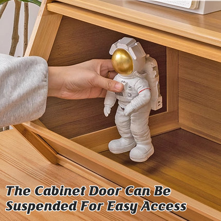 Single Layer Floor Standing Combo Bookcase Storage Cabinet With Doors Space Saving