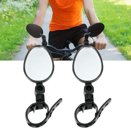 2pcs Bike Rear View Mirrors Adjustable Mountain Bike Handlebar Mirrors Cycling