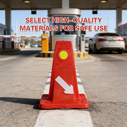 Reflective Traffic Divider Post Lane Separator Direction Arrow Roadwork Durable