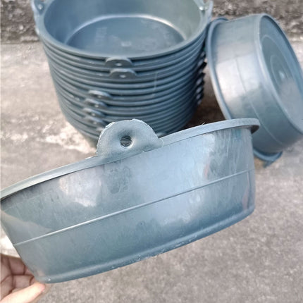 Chicken Feeding Basin 6pcs Plastic Breeding Trough Bowl Farm Feeder Container