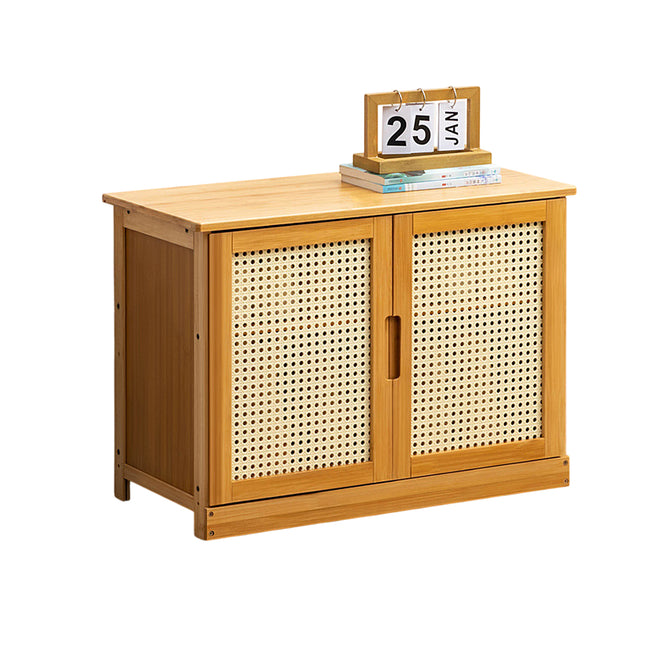 Shoe Changing Cabinet Bamboo Material Space Saving for Entryway Hallway Home Use