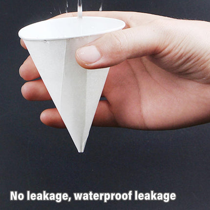 200pcs White Paper Cup Conical Pointed Bottom Small Straight Drink Cup for Water