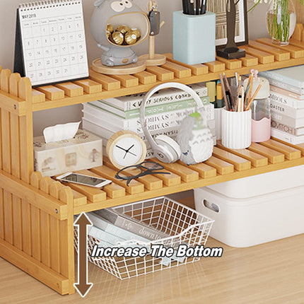 2 Tier Bamboo Plant Stand Flower Pot Rack Indoor Outdoor Patio Garden Shelf