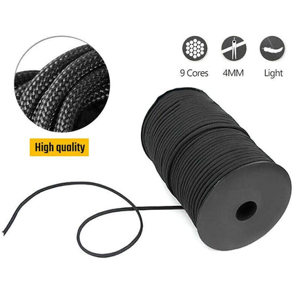 9 Strand Core Rope-100M 550 Paracord Parachute Cord Lanyard Mil Spec Type Iii