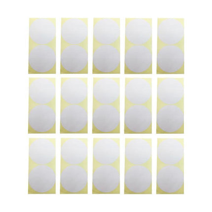 8/13/25/50mm Colour Sticker Dots Adhesive Round Labels Circular Scrapbooking White - Aimall