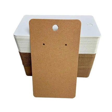 100Pcs Earring Cards Cardboard Paper Jewelry Accessories Display Holder Au - Aimall