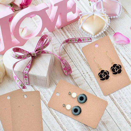 100PCS Earring Cards Cardboard Paper Jewelry Accessories Display Holder AU - Aimall