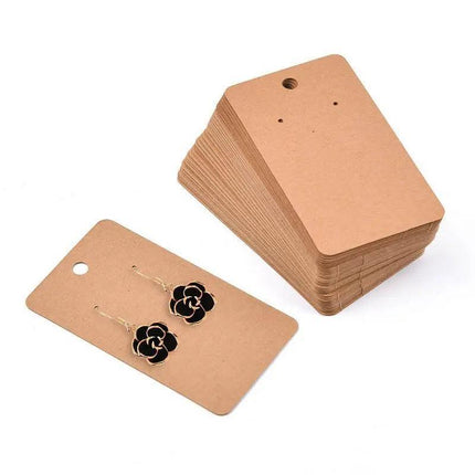 100PCS Earring Cards Cardboard Paper Jewelry Accessories Display Holder AU - Aimall
