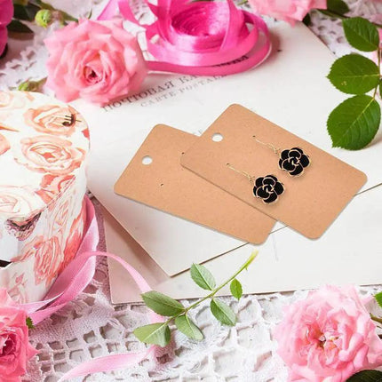 100PCS Earring Cards Cardboard Paper Jewelry Accessories Display Holder AU - Aimall