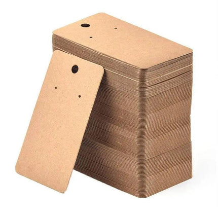 100PCS Earring Cards Cardboard Paper Jewelry Accessories Display Holder AU - Aimall