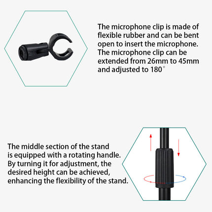 Pickup Microphone Stand Guitar Erhu Drum Band Child Mic Tripod Small Bracket