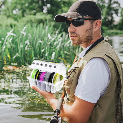 Multifunctional Fishing Line Organizer Storage Box Tackle Management Holder