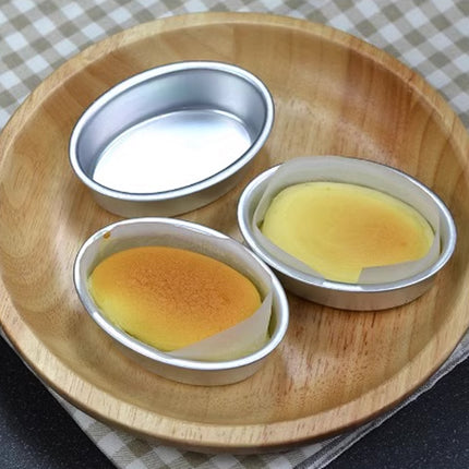20pcs Oval Cheesecake Mold Non Stick Baking Tray for Pastry Cake Dessert Making