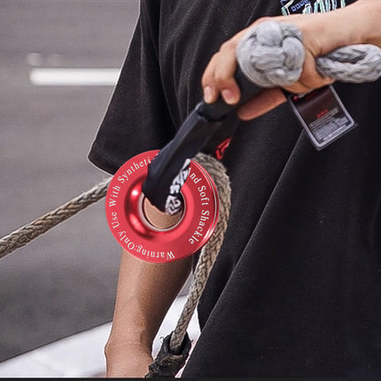 Heavy Duty 41000lbs Recovery Ring Winch Rope Snatch Tow Off-Road Accessory