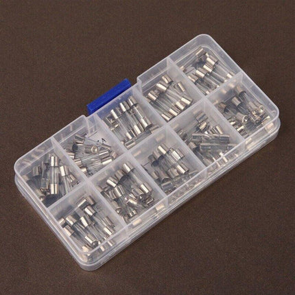 100Pcs Fast-Blow Glass Tube Fuses 5 x 20mm Quick Blow Assortment Kit - Aimall
