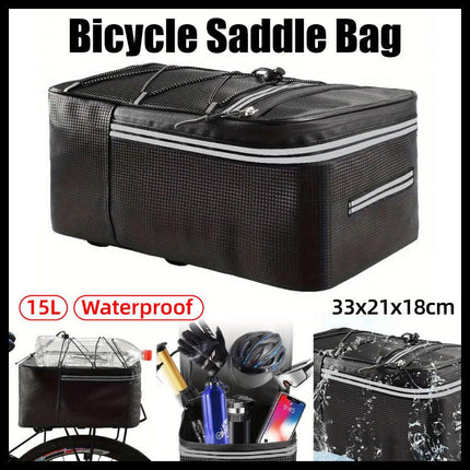 Bike Saddle Bag Waterproof Cycling Tail Bag Backseat Storage Riding Equipment
