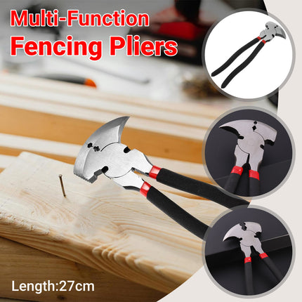 Multi Functional Fence Pliers Tool Carbon Steel for Wire Cutting and Bending Use