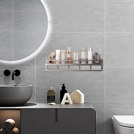 Suction Cup Storage Rack Bathroom Wall Mounted Organizer Shower Toiletry Holder