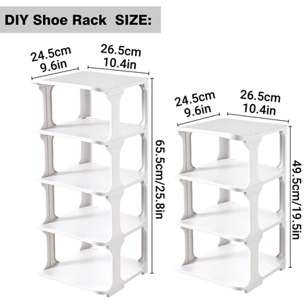 4/5Tier Shoe Rack Organizer Shelf Space Saving Storage Stand For Entryway Home