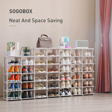 4/5Tier Shoe Rack Organizer Shelf Space Saving Storage Stand For Entryway Home