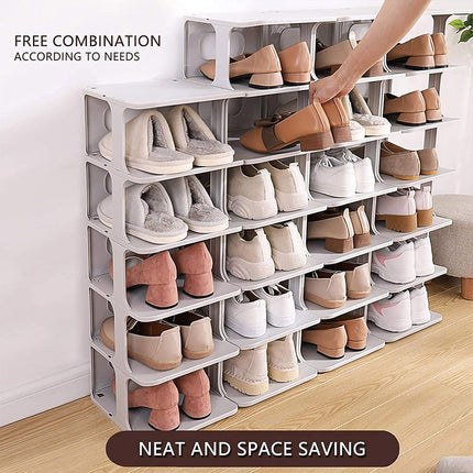 4/5Tier Shoe Rack Organizer Shelf Space Saving Storage Stand For Entryway Home
