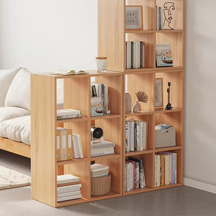 Organizer Bookcase Open Shelf Storage Rack Simple Compartments Bookshelf Unit