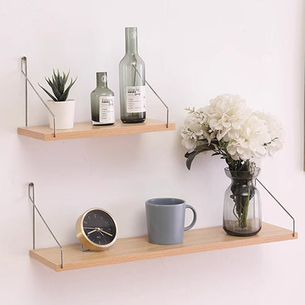 3 PCS Hole Free Wall Mounted Shelf Decor Space Saving for Home Bedroom Storage