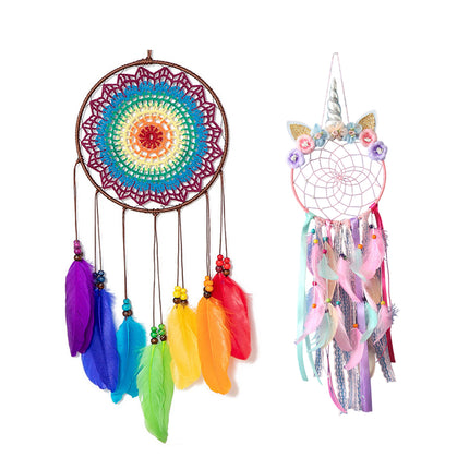Creative Unicorn Dream Catcher Wall Hanging Decoration Craft Wall Art Decor