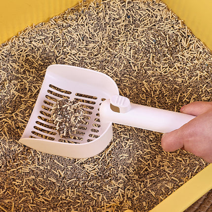 Large Cat Litter Box Open Toilet Semi Enclosed Yellow Tray Splash Proof Pet