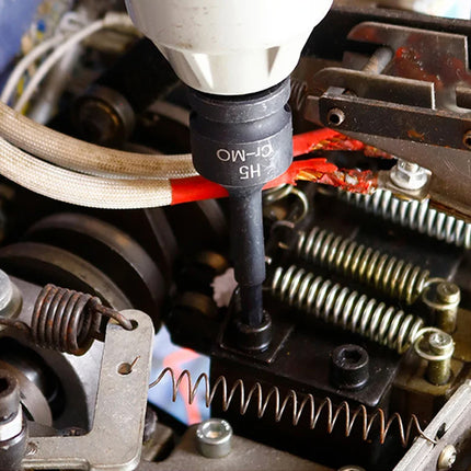 10 Piece Impact Hex Socket Bit Set 1/2 Inch Drive Metric H5 to H19 with Storage Case